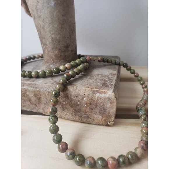 Polished Jasper Vintage Necklace Gemstone Necklace Wearing gemstones - Picture 10 of 10